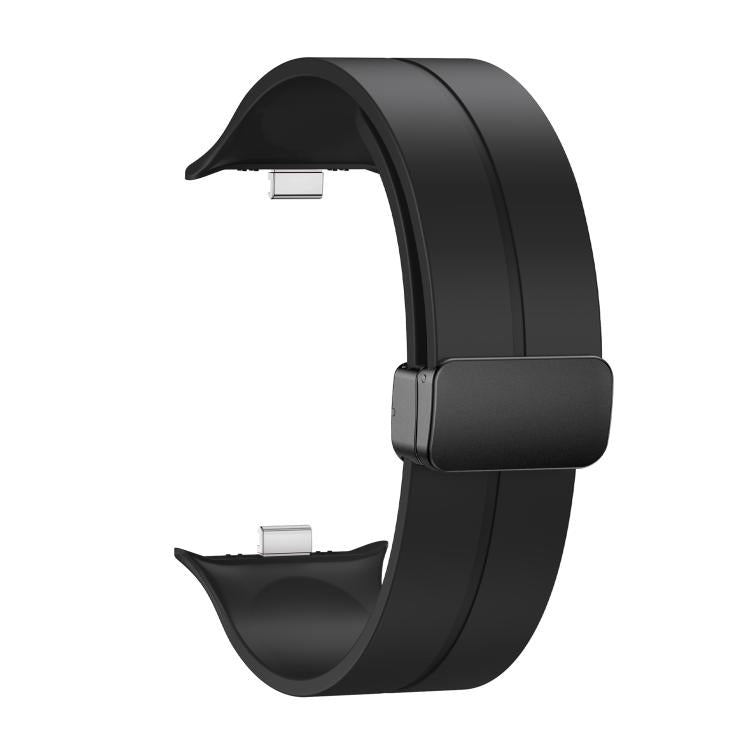 For vivo Watch GT 2 / iQOO Watch GT 2  Magnetic Folding Black Buckle Solid Color Silicone Watch Band