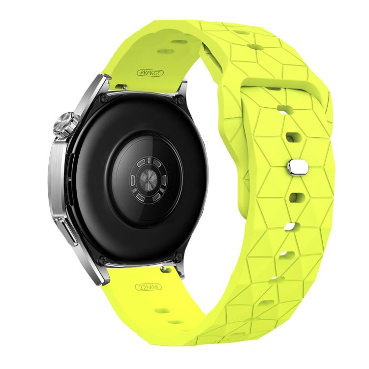 22mm Football Texture Snap Button Reverse Buckle Silicone Watch Band