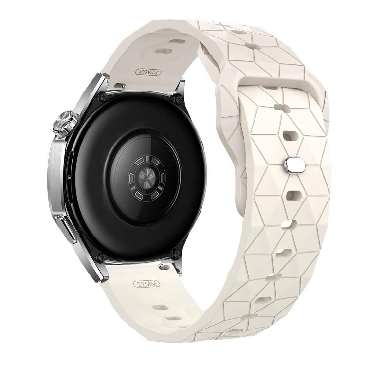 22mm Football Texture Snap Button Reverse Buckle Silicone Watch Band
