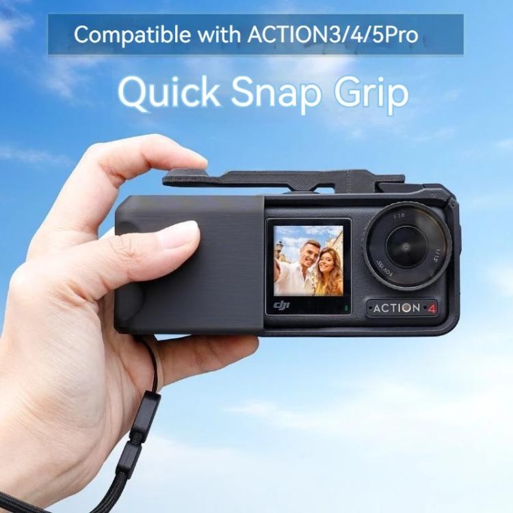 For DJI Osmo Action 5 Pro / 4 / 3 Magnetic Quick-Release Base Mount Grip