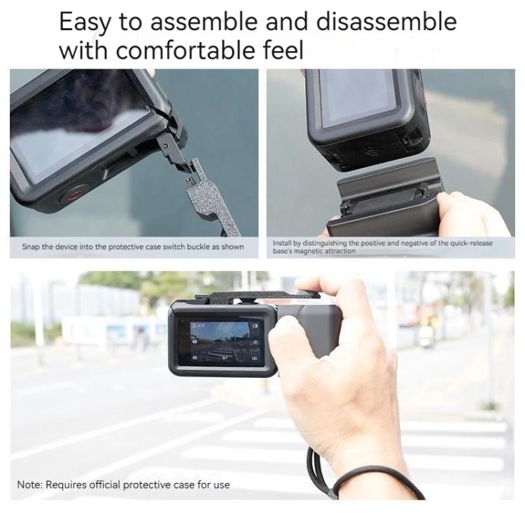 For DJI Osmo Action 5 Pro / 4 / 3 Magnetic Quick-Release Base Mount Grip