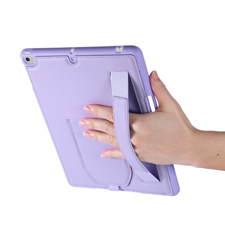For iPad Pro 9.7 / 9.7 2018 / 2017 Hand Grip Holder Tablet Case with Pen Slot