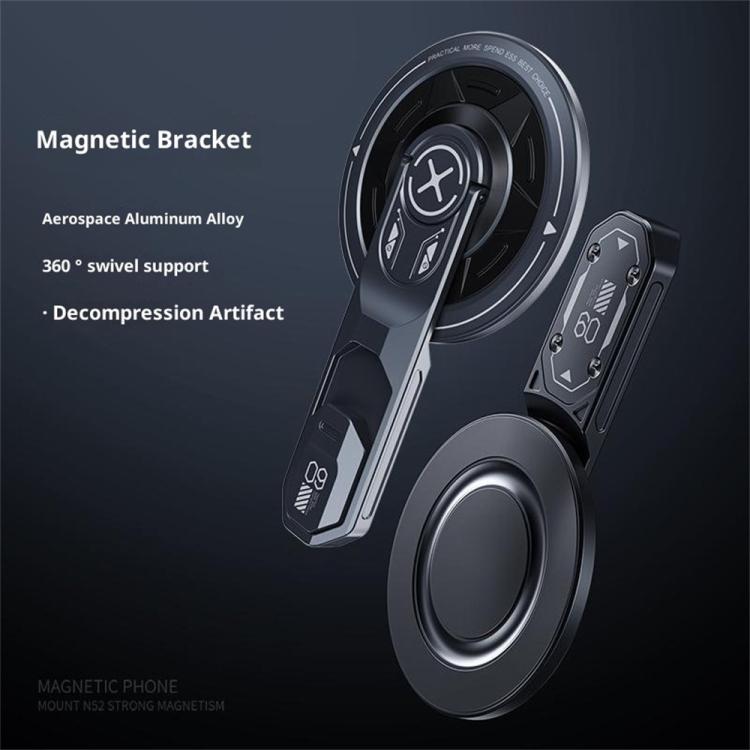 T9 Double Sided Adhesive Ring Grip 360 Degree Rotation Folding Magnetic Phone Holder