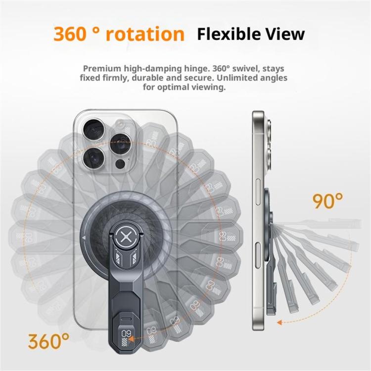 T9 Double Sided Adhesive Ring Grip 360 Degree Rotation Folding Magnetic Phone Holder