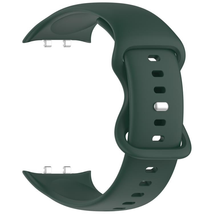 For Honor Watch X5 Butterfly Buckle Solid Color Silicone Watch Band