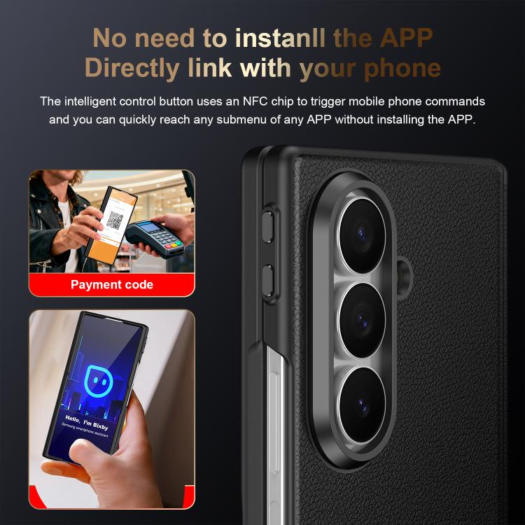 For Samsung Galaxy Z Fold7 Zeyuan Intelligent Button Anti-Drop Phone Case