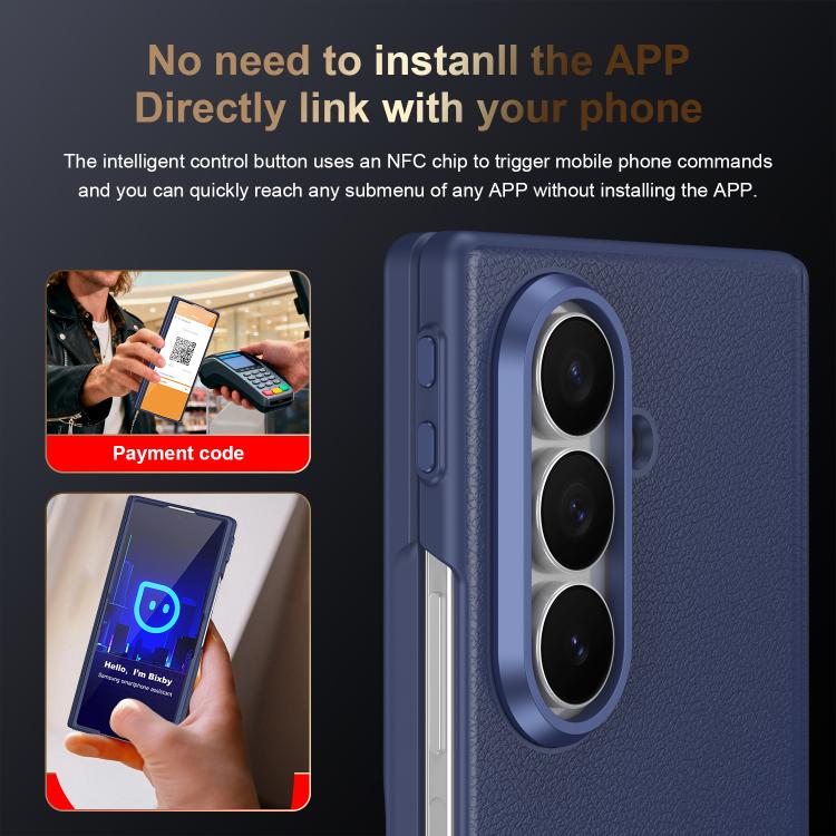 For Samsung Galaxy Z Fold7 Zeyuan Intelligent Button Anti-Drop Phone Case