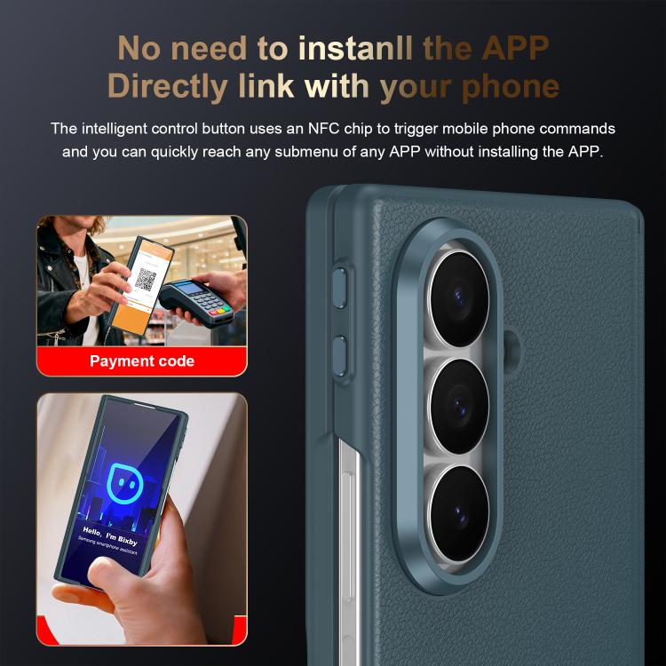 For Samsung Galaxy Z Fold7 Zeyuan Intelligent Button Anti-Drop Phone Case