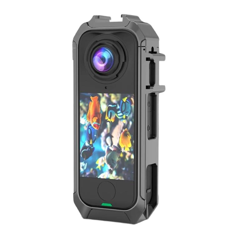 For Insta360 X4 Air  Quick Release Metal Protective Cage Rig with Cold Shoe Bases