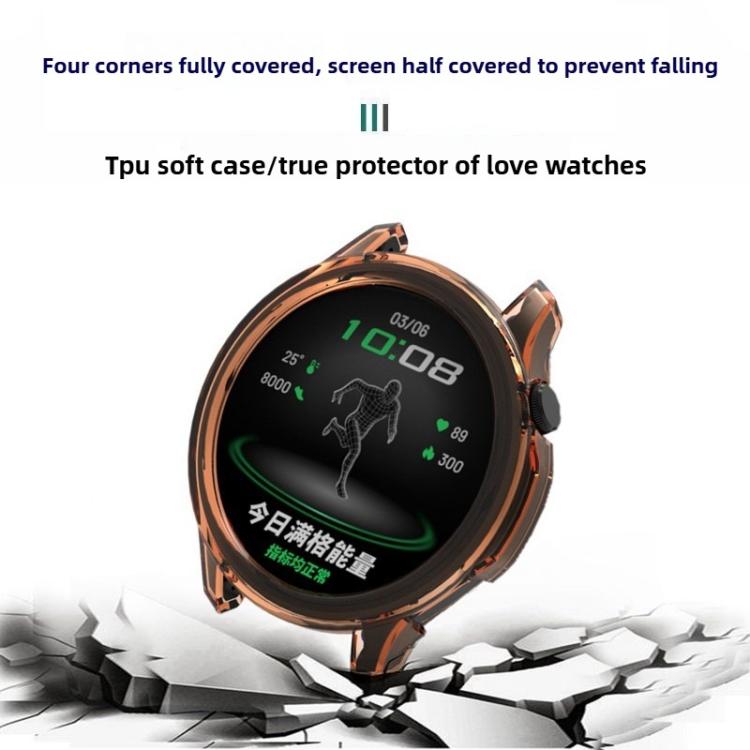 For OPPO Watch S Half Coverage Hollow TPU Watch Protective Cover