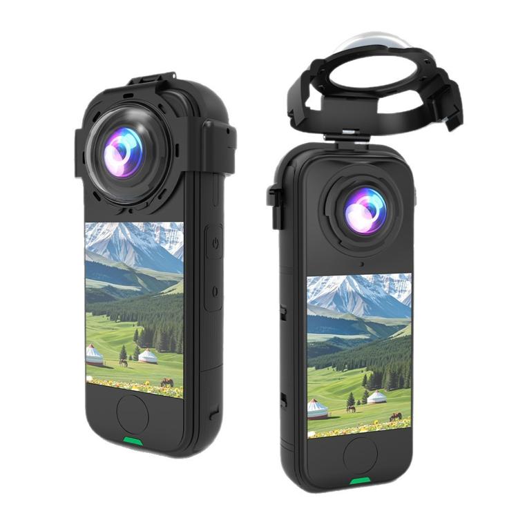 For Insta360 X4 Air  Panoramic Camera Snap-on Glass Protective Lens Protective Cover