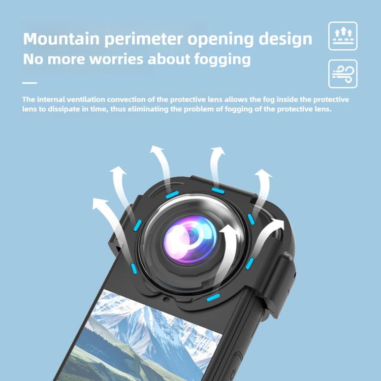 For Insta360 X4 Air  Panoramic Camera Snap-on Glass Protective Lens Protective Cover