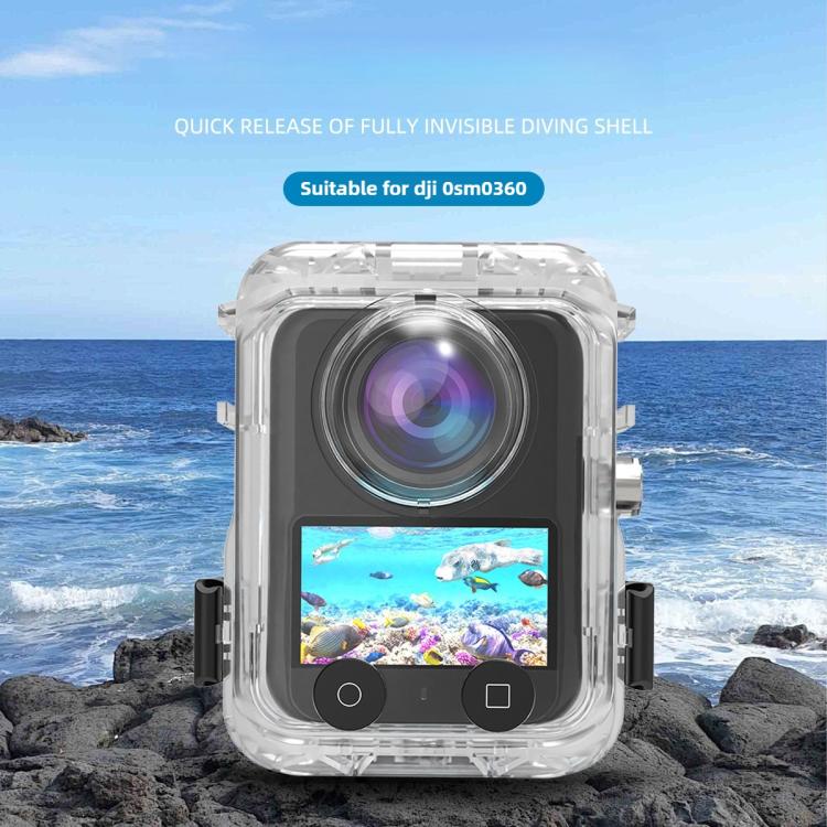 For DJI Osmo 360 Fully Invisible Diving Quick-Release Waterproof Protective Case Accessories