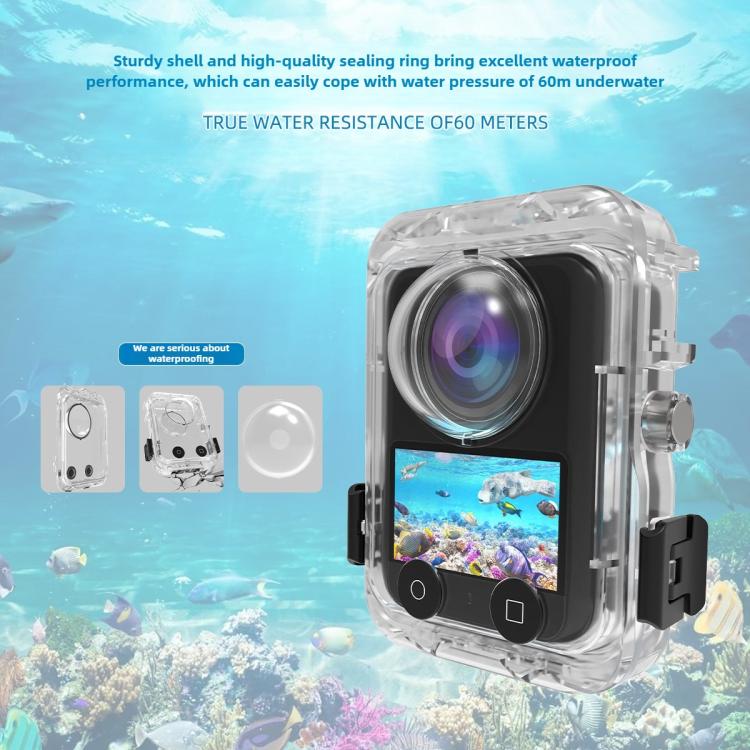 For DJI Osmo 360 Fully Invisible Diving Quick-Release Waterproof Protective Case Accessories