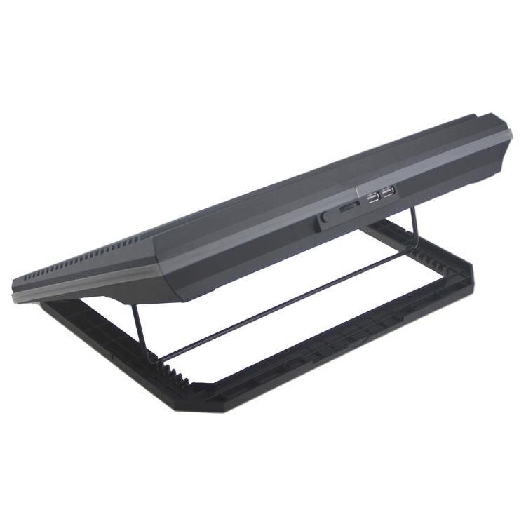 CP253 For Notebook Laptop Cooling Pad 3 Fans RGB Adjustable Height Cooling Stand