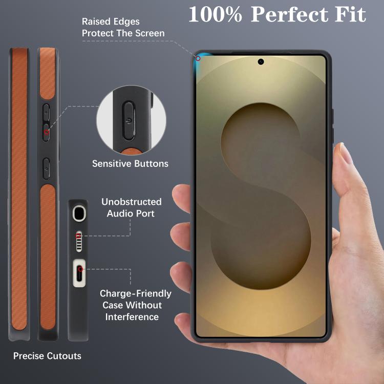 For Samsung Galaxy S24 Ultra 5G Kalebol Carbon Fiber MagSafe Phone Case