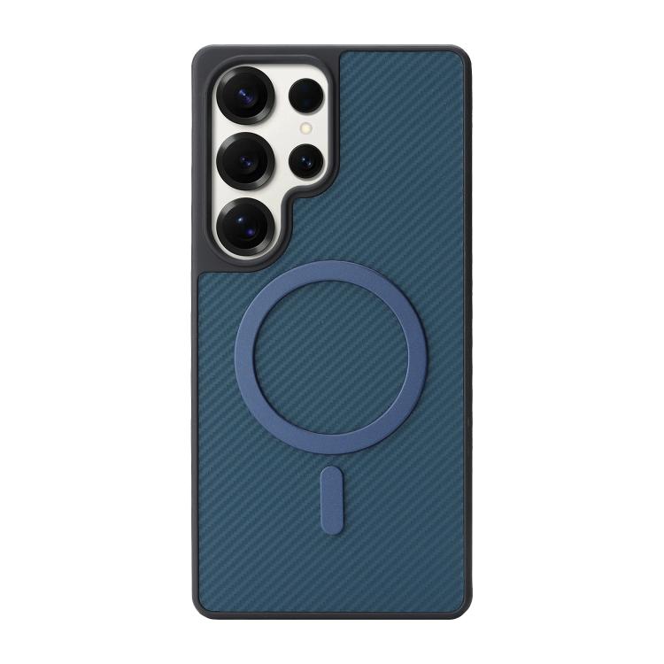 For Samsung Galaxy S24 Ultra 5G Kalebol Carbon Fiber MagSafe Phone Case