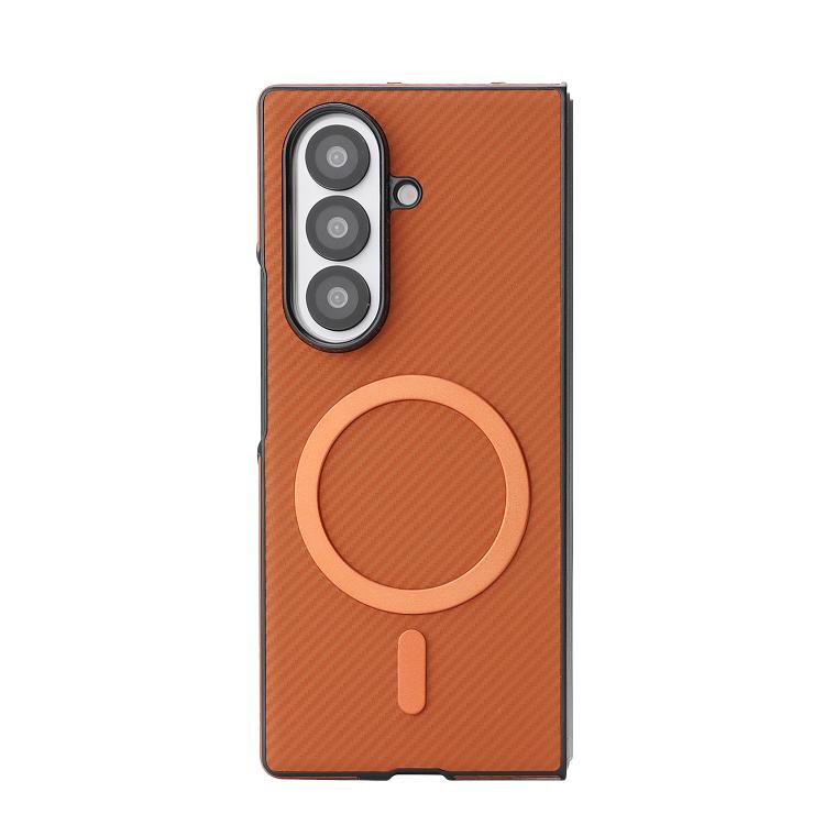 For Samsung Galaxy Z Fold5 Kalebol Carbon Fiber MagSafe Phone Case