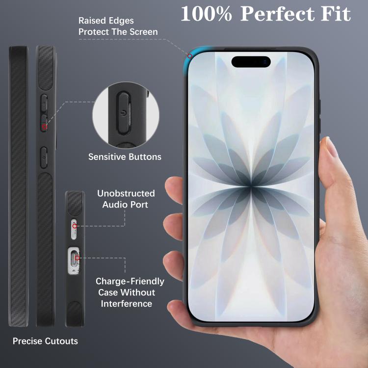 For Samsung Galaxy S25 5G Kalebol Carbon Fiber MagSafe Phone Case