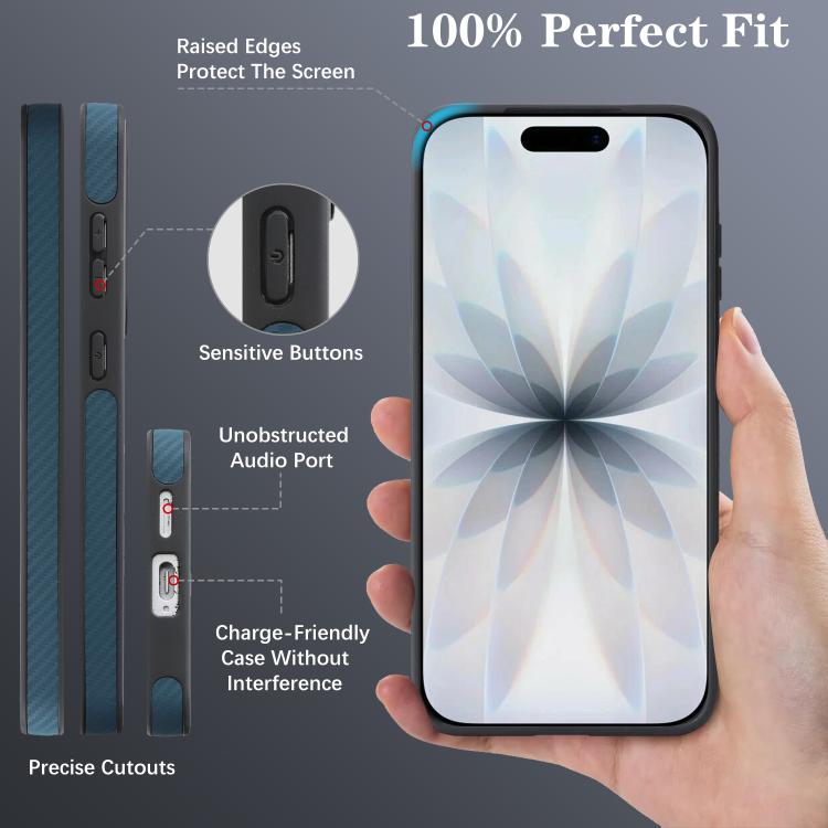 For Samsung Galaxy S25 5G Kalebol Carbon Fiber MagSafe Phone Case