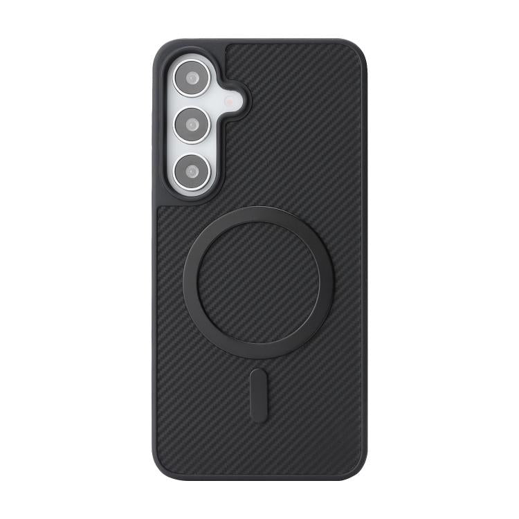 For Samsung Galaxy S23 5G Kalebol Carbon Fiber MagSafe Phone Case