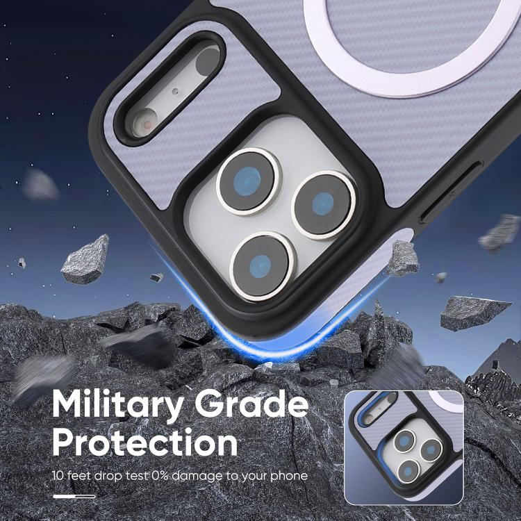 For iPhone 17 Pro Max Kalebol Carbon Fiber MagSafe Phone Case