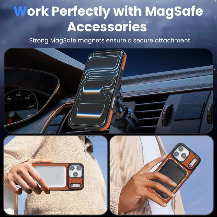 For iPhone 17 Pro Kalebol Carbon Fiber MagSafe Phone Case