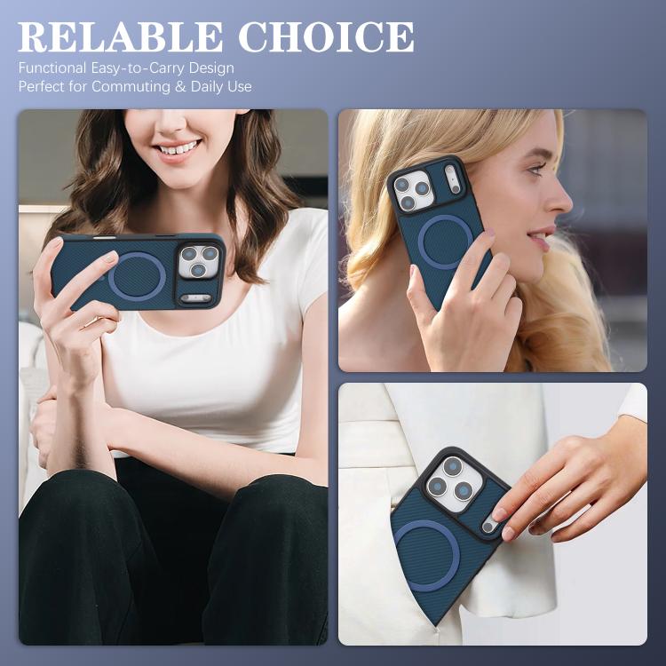 For iPhone 17 Pro Kalebol Carbon Fiber MagSafe Phone Case