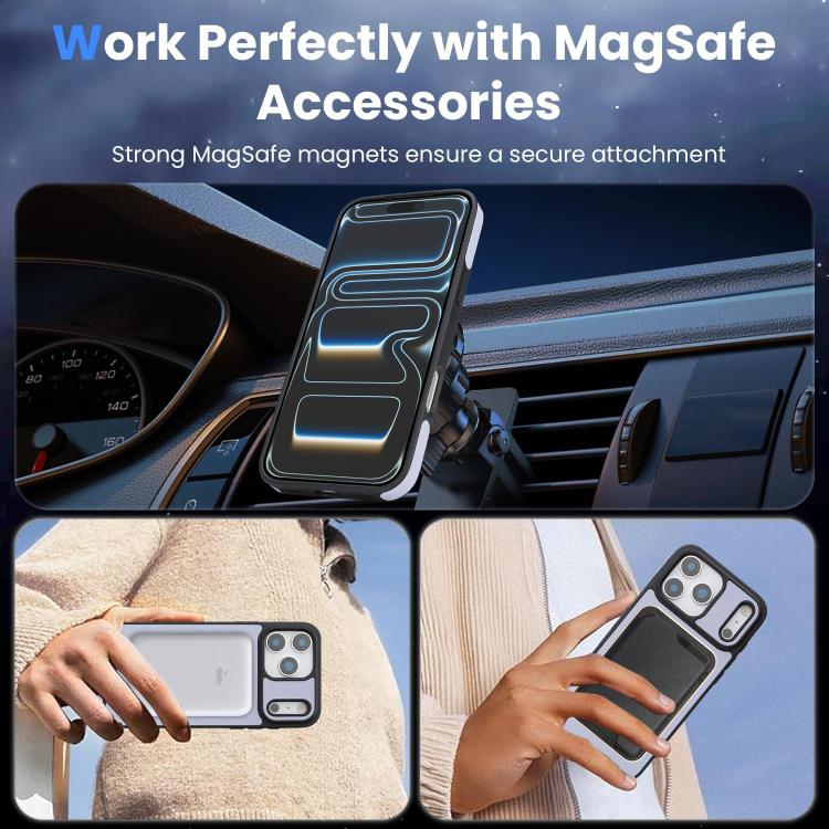 For iPhone 17 Pro Kalebol Carbon Fiber MagSafe Phone Case