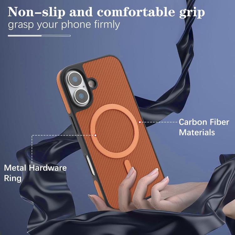 For iPhone 17 Kalebol Carbon Fiber MagSafe Phone Case