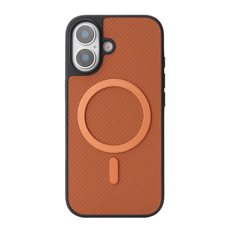 For iPhone 16 Plus Kalebol Carbon Fiber MagSafe Phone Case