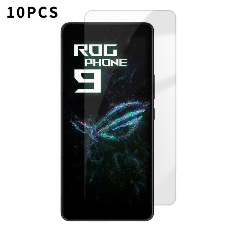 For ASUS ROG Phone 9 / 9 Pro / 9 FE Kalebol 10pcs High-Aluminum Semi-Screen Anti-Fingerprint HD Tempered Glass Film