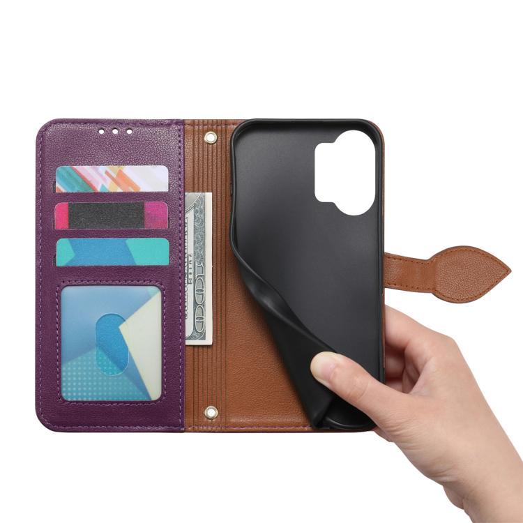 For Redmi Turbo 5 Max 5G Leaf Buckle Zipper Wallet Leather Phone Case with Strap