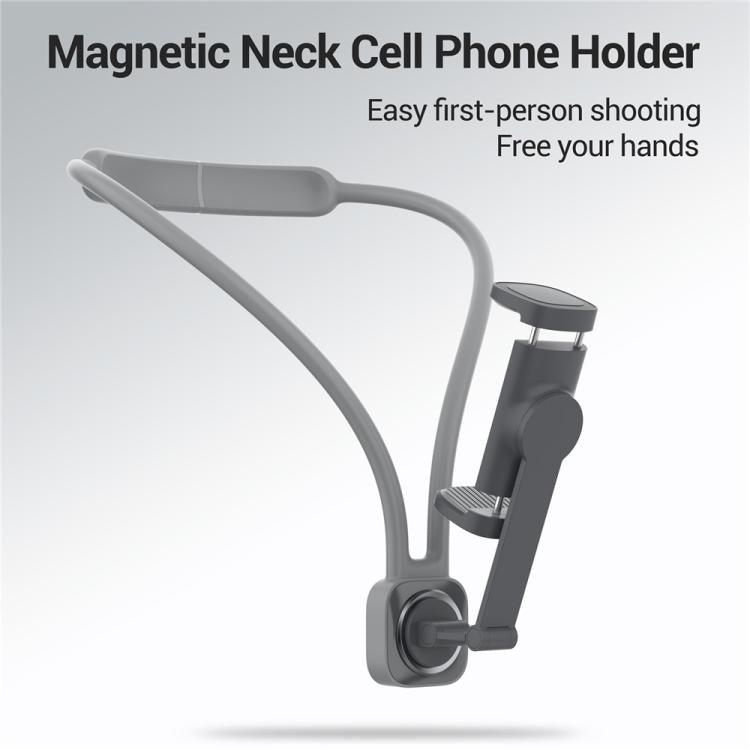 K08-7H Support Hand Free POV Phone Neck Mount Portable Magnetic Neck Phone Holder