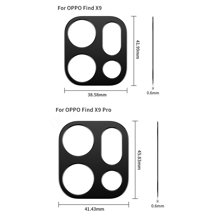 For OPPO Find X9 Pro Kalebol Metal Hollow Lens Protection Ring