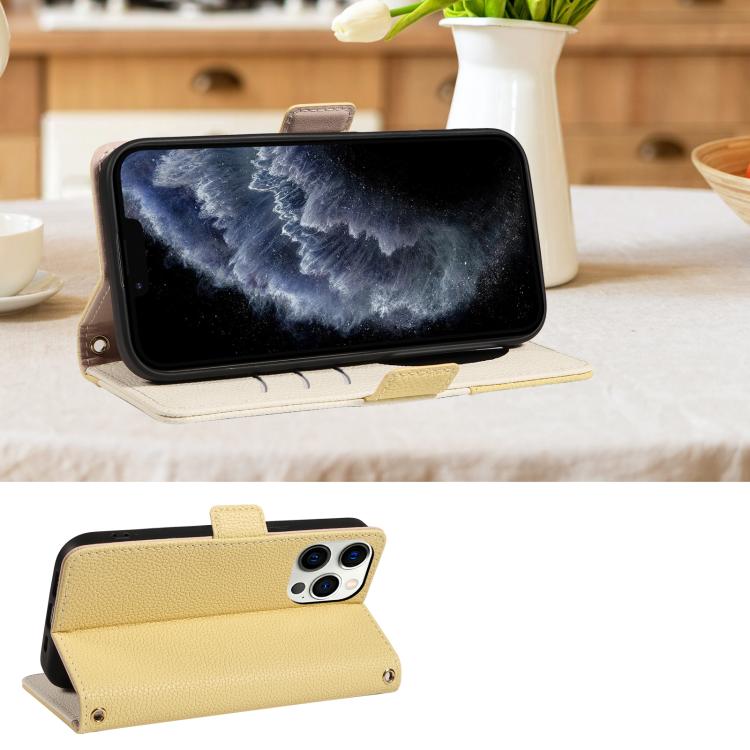 For iPhone 11 Pro Litchi Texture Wallet Mirror Leather Phone Case