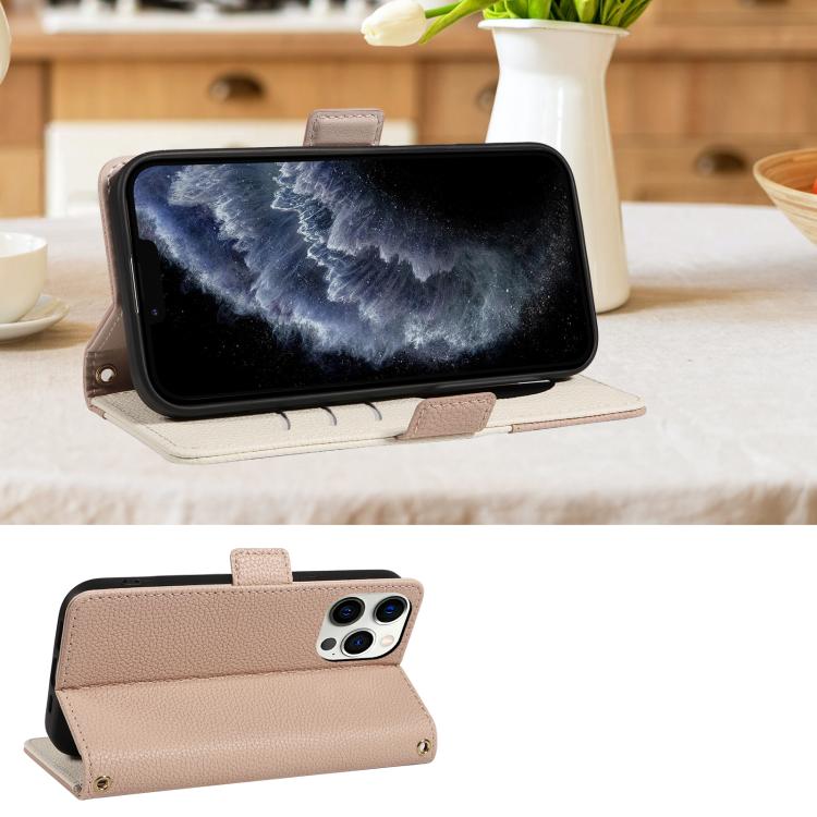 For iPhone 11 Pro Max Litchi Texture Wallet Mirror Leather Phone Case