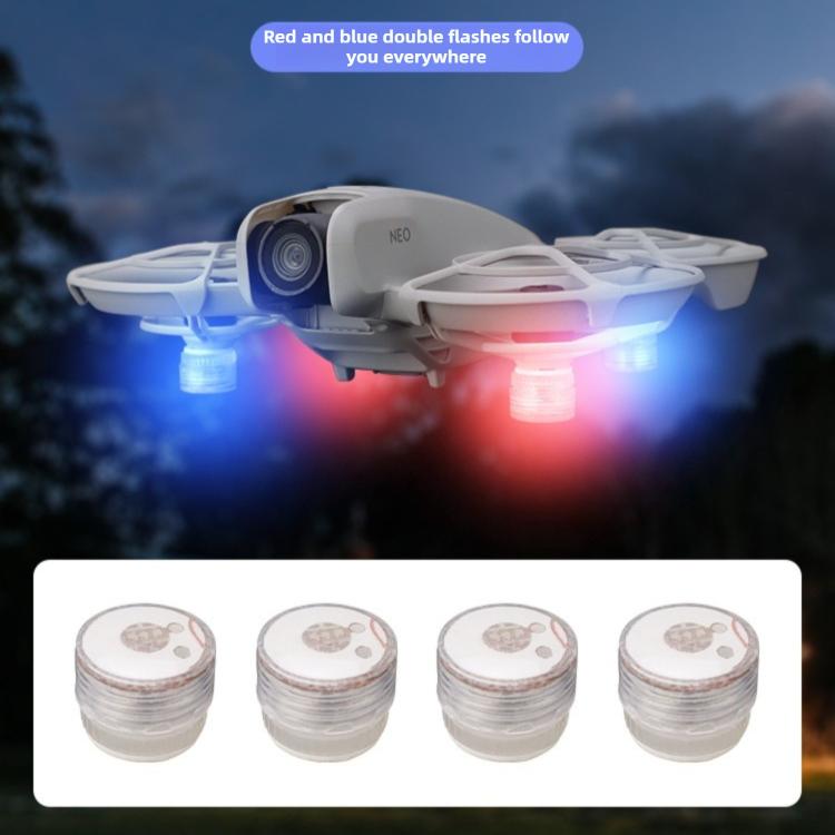 For DJI Neo 2 DJ-64 Mini Night Flight Cool Colored LED Flashlight, Quantity:2pcs