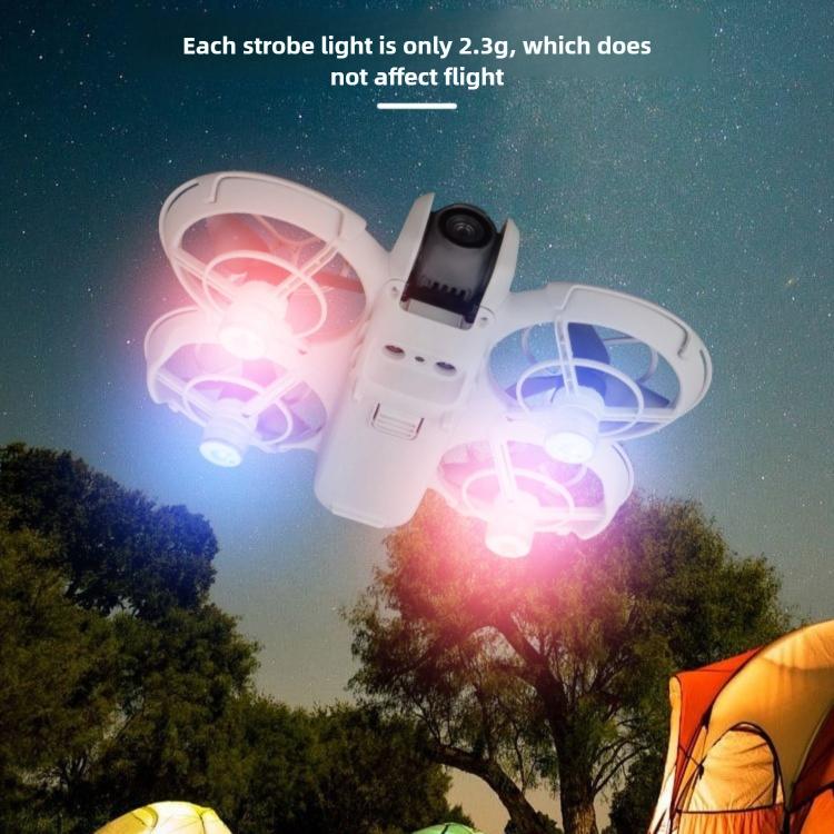 For DJI Neo 2 DJ-64 Mini Night Flight Cool Colored LED Flashlight, Quantity:2pcs