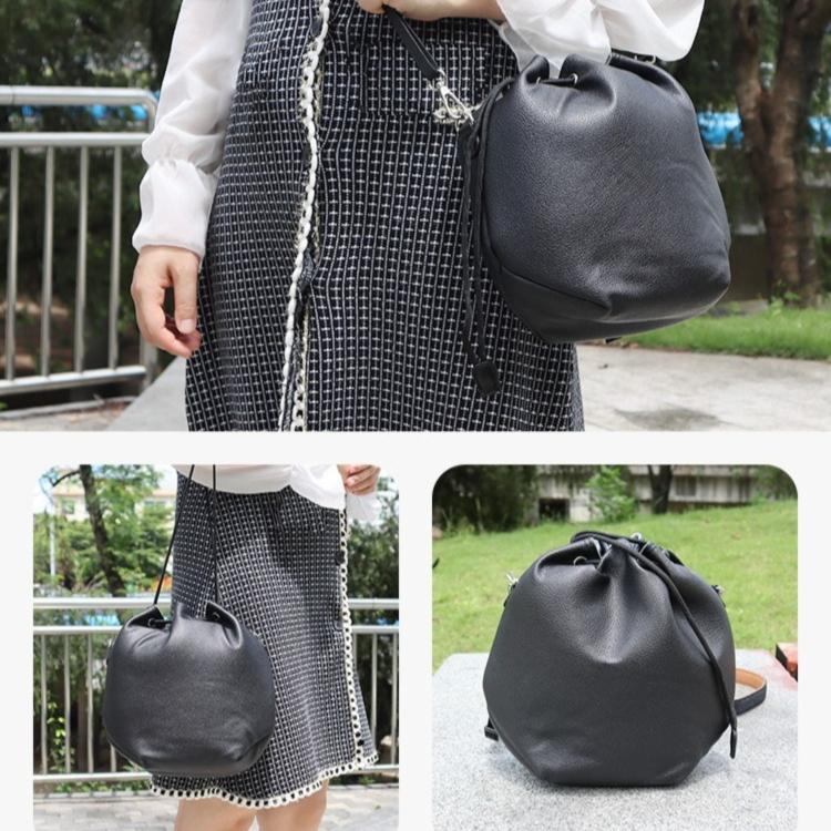 For DJI Neo 2 / Neo DJ-65 Large-capacity Waterproof Leather Crossbody Drawstring Storage Bag