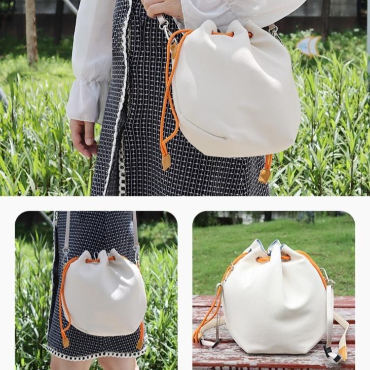 For DJI Neo 2 / Neo DJ-65 Large-capacity Waterproof Leather Crossbody Drawstring Storage Bag
