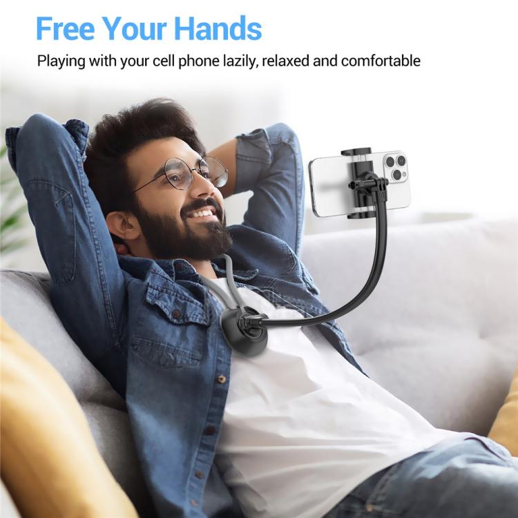 K09-7L Sofa Bed Hands Free Viewing Neck Hanging Phone Clip Bracket Lazy Neck Phone Holder