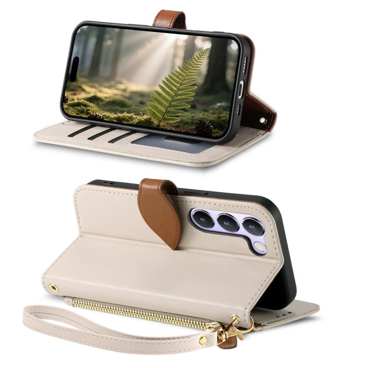 For vivo V40 SE Leaf Buckle Zipper Wallet Leather Phone Case with Strap