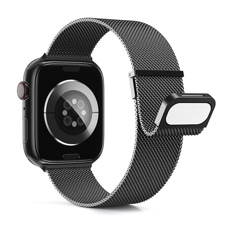 For Apple Watch 42mm / 41mm / 40mm / 38mm Kalebol Double Link Milanese Double Magnetic Stainless Steel Watch Band