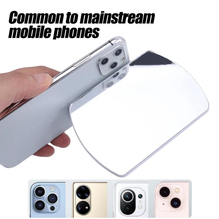 Adjustable Angle Reflection Phone Clip Outdoor Travel Mirror Selfie Tool