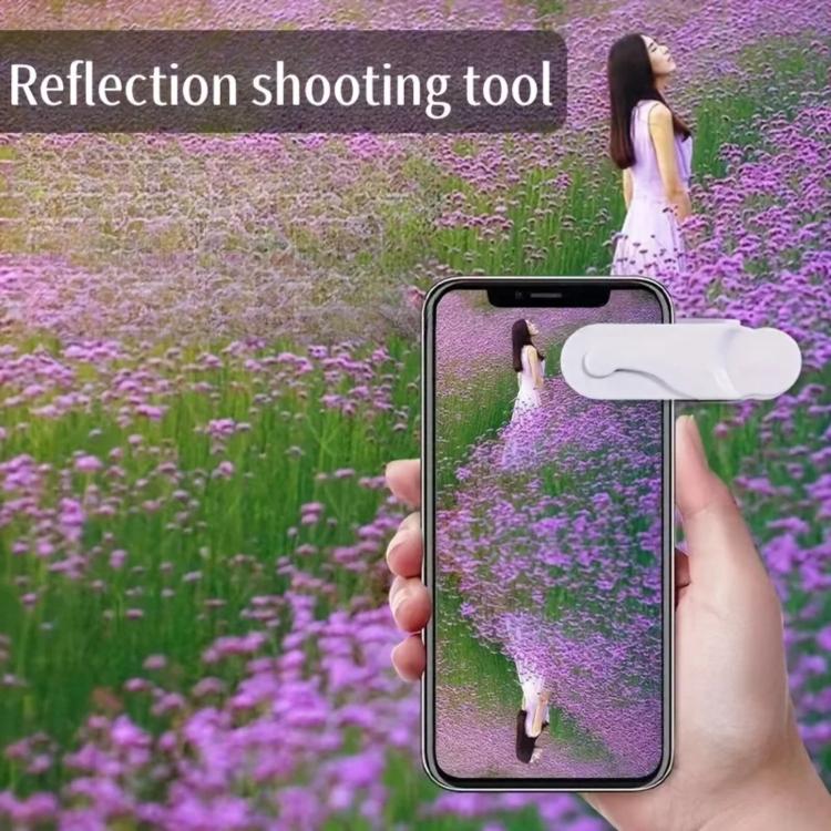 Adjustable Angle Reflection Phone Clip Outdoor Travel Mirror Selfie Tool