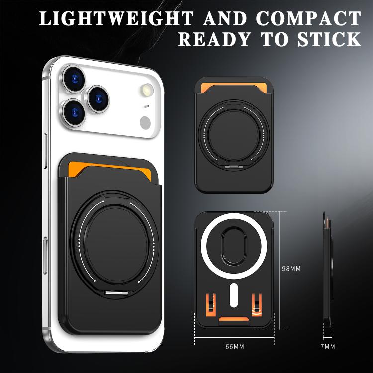 Colourful Ring MagSafe Magnetic 360-Degree Rotating Stand Card Holder