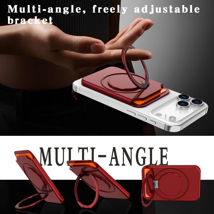 Colourful Ring MagSafe Magnetic 360-Degree Rotating Stand Card Holder