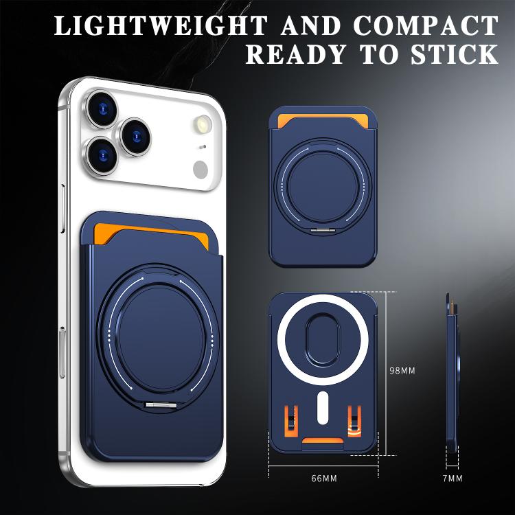 Colourful Ring MagSafe Magnetic 360-Degree Rotating Stand Card Holder