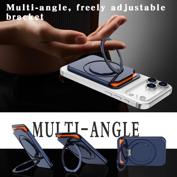 Colourful Ring MagSafe Magnetic 360-Degree Rotating Stand Card Holder